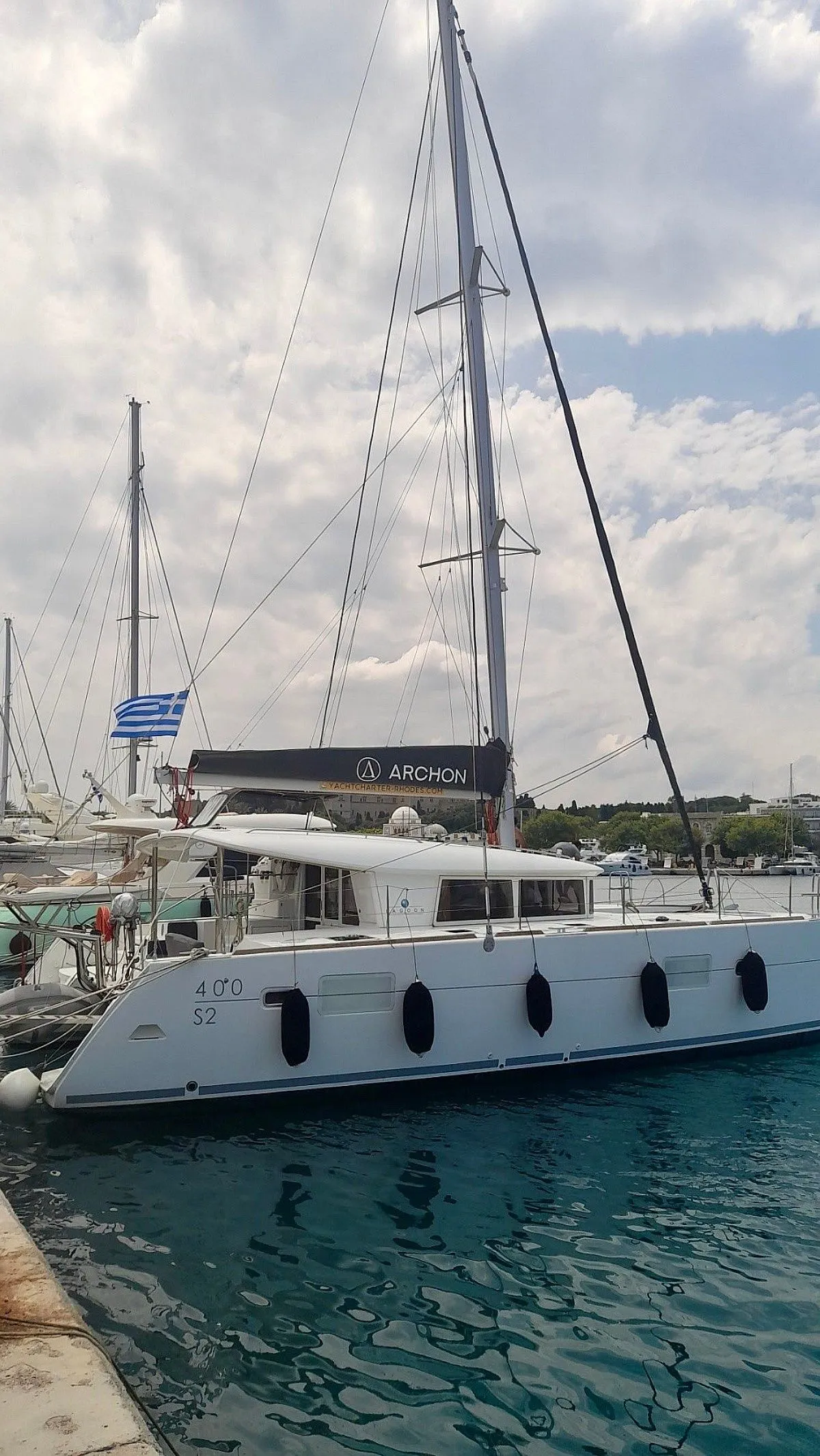 Rent a 11.97m Catamaran in Rhodes Town
