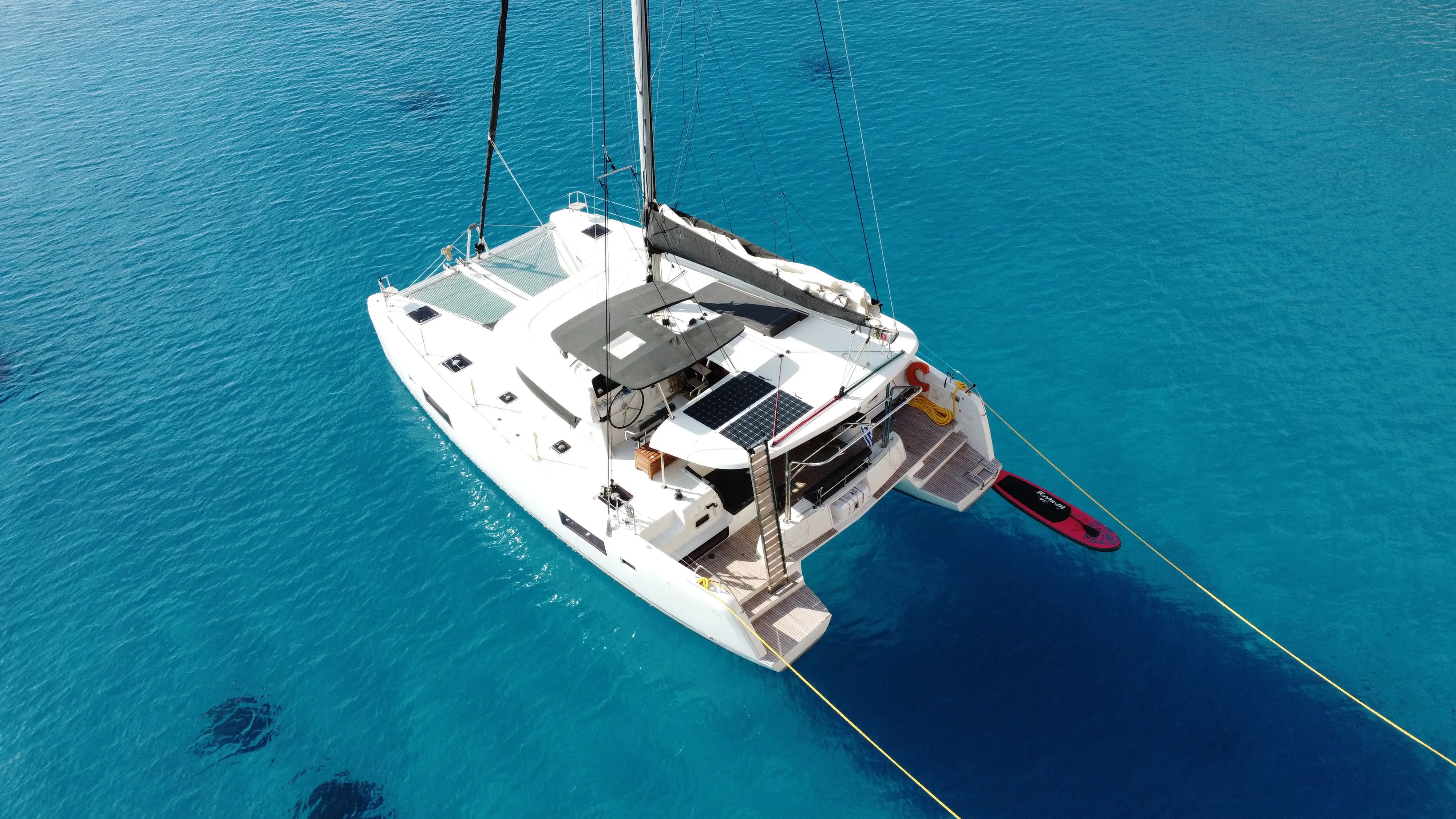 Explore Mykonos City on a 12.8m Lagoon 42 Catamaran Rental