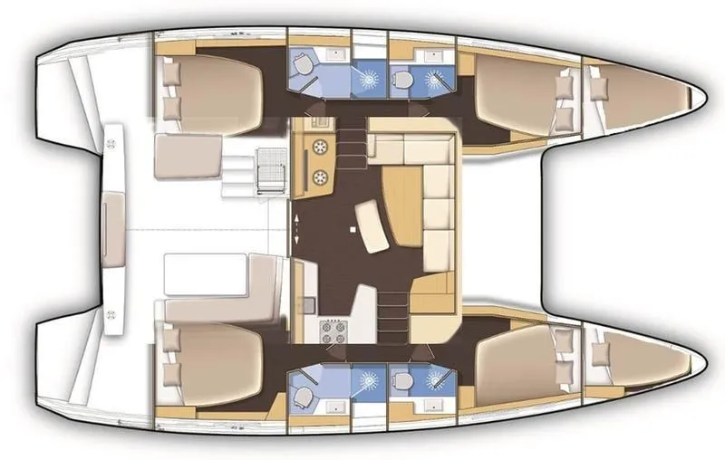 Rent a 12.8m Lagoon 42 Catamaran in Elliniko