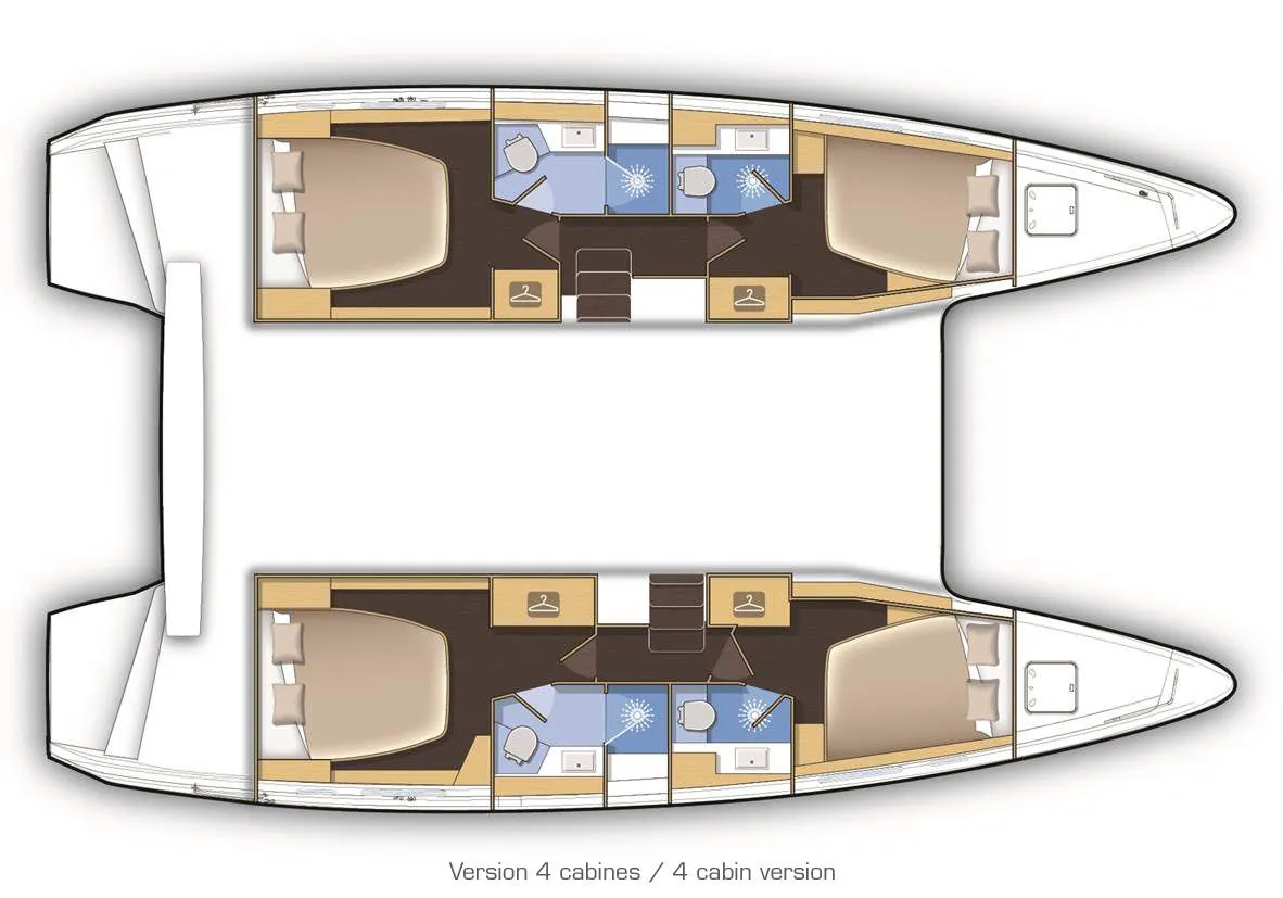 Rent a 12.8m 4 Cabin Catamaran in Skiathos Town
