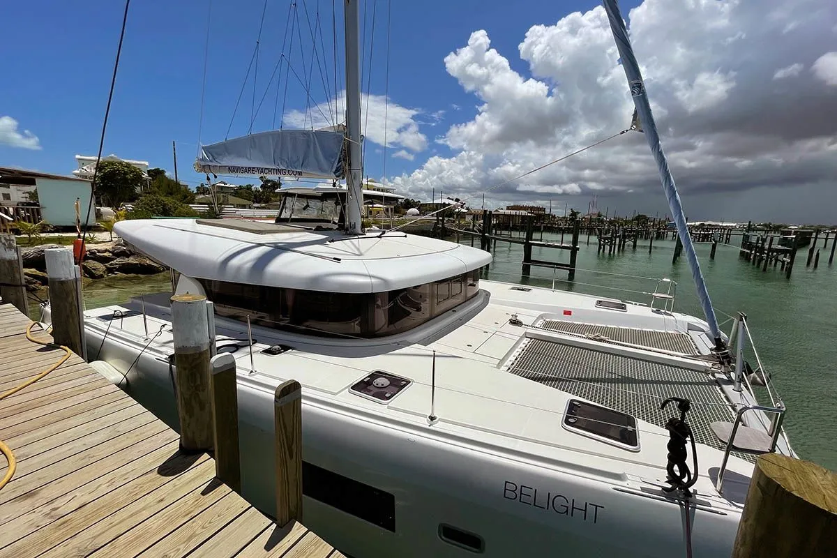 Explore Marsh Harbour on a 13.61m Rental Lagoon 42