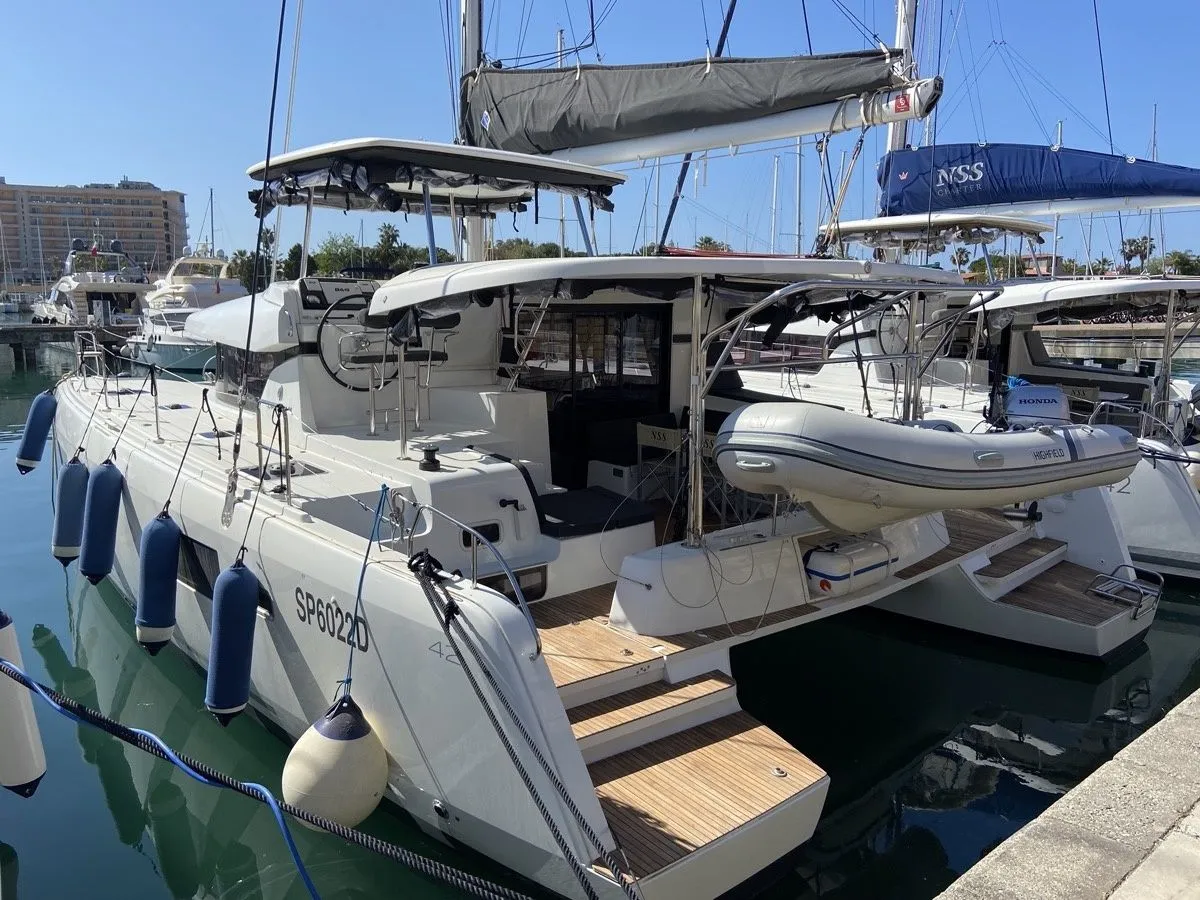 12.8m Furnari 6 Cabin Catamaran Hire