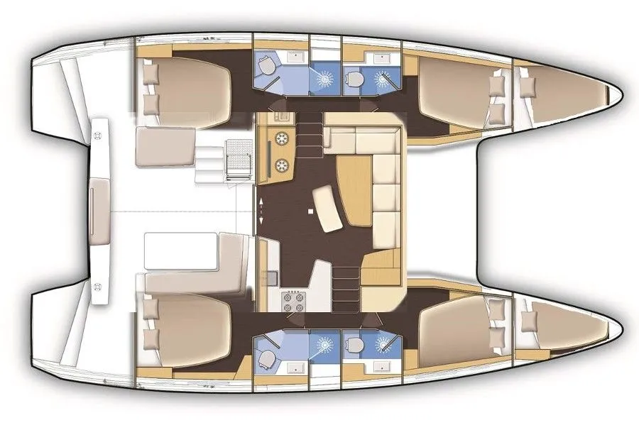 Rent a 12.8m Lagoon 42 Catamaran in Eden Island