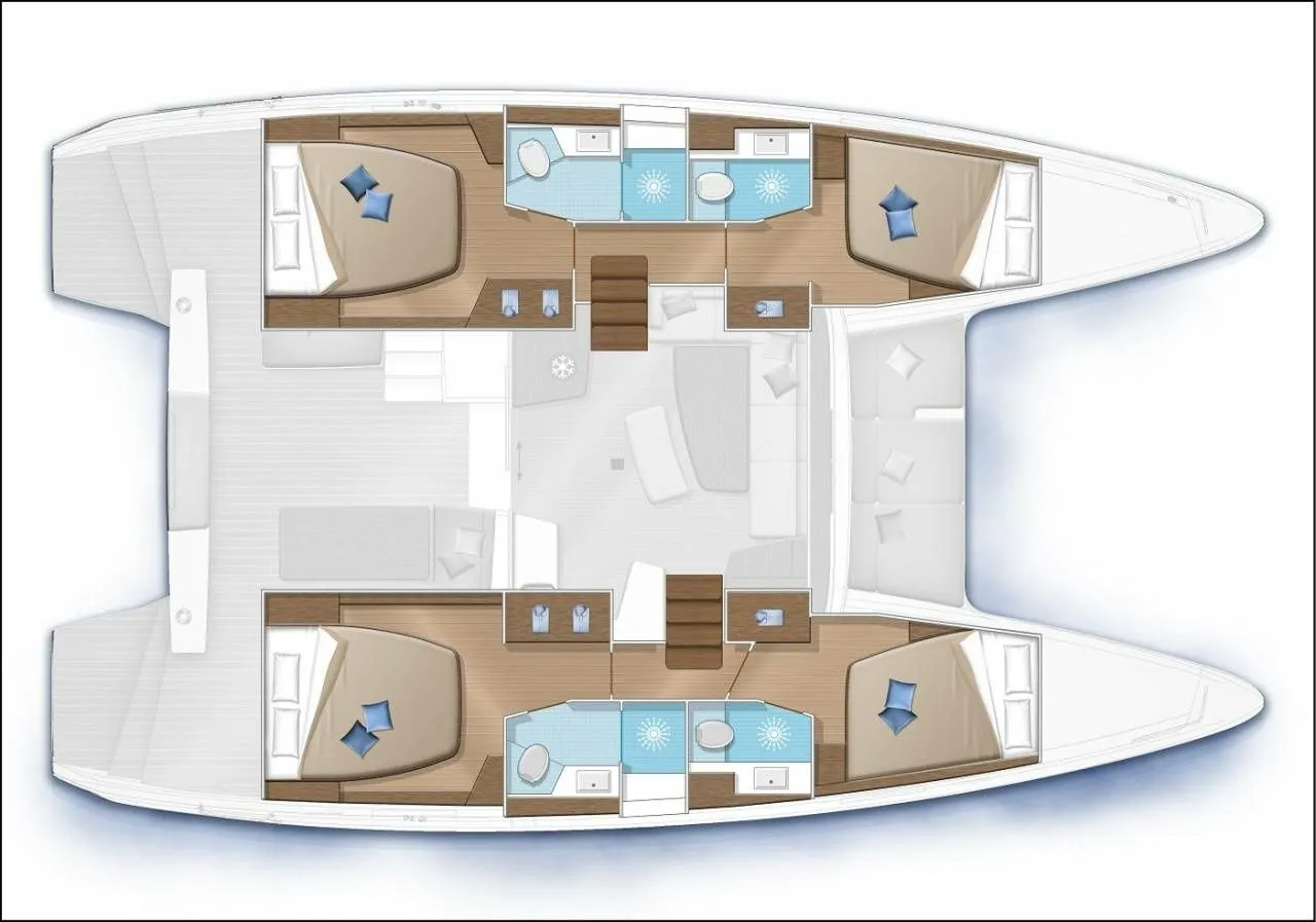 Rent a 12.8m Lagoon 42 in Bonifacio