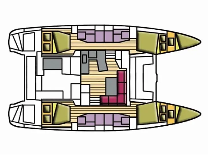 Explore Castiglioncello on a 12.8m Rental Catamaran Lagoon 42