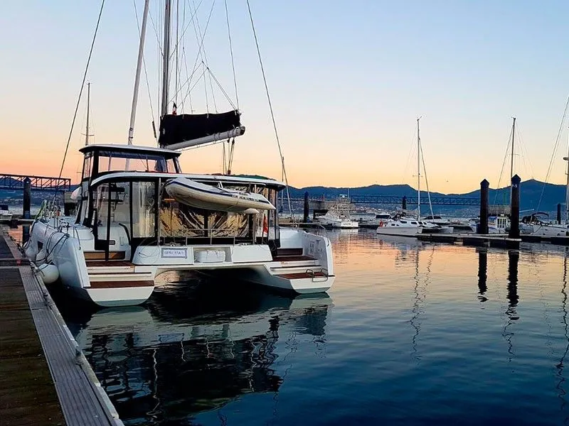 Explore Santa Eularia des Riu on a 12.9m Rental Catamaran Lagoon 42