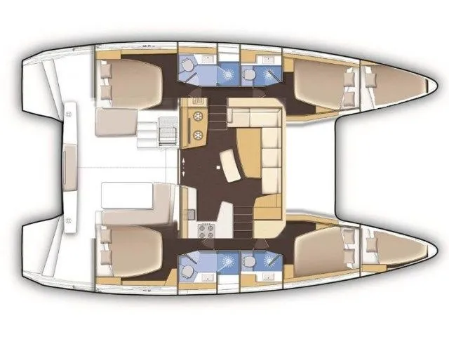 12.8m Sivota Catamaran Hire