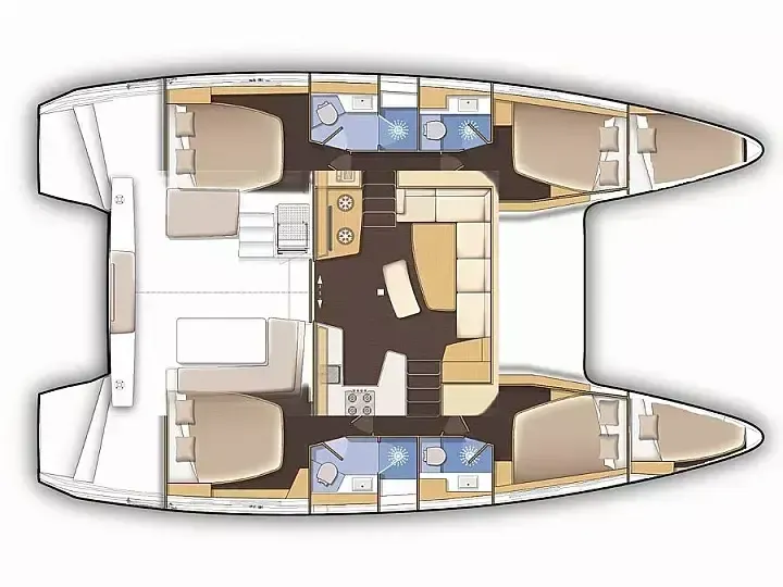 Explore La Spezia on a 12.8m Rental Catamaran Lagoon 42