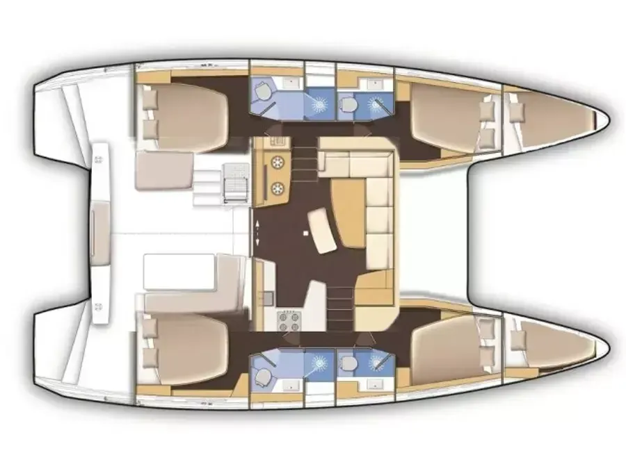 Charter a 12.8m Catamaran Lagoon 42 in Larmor-Plage