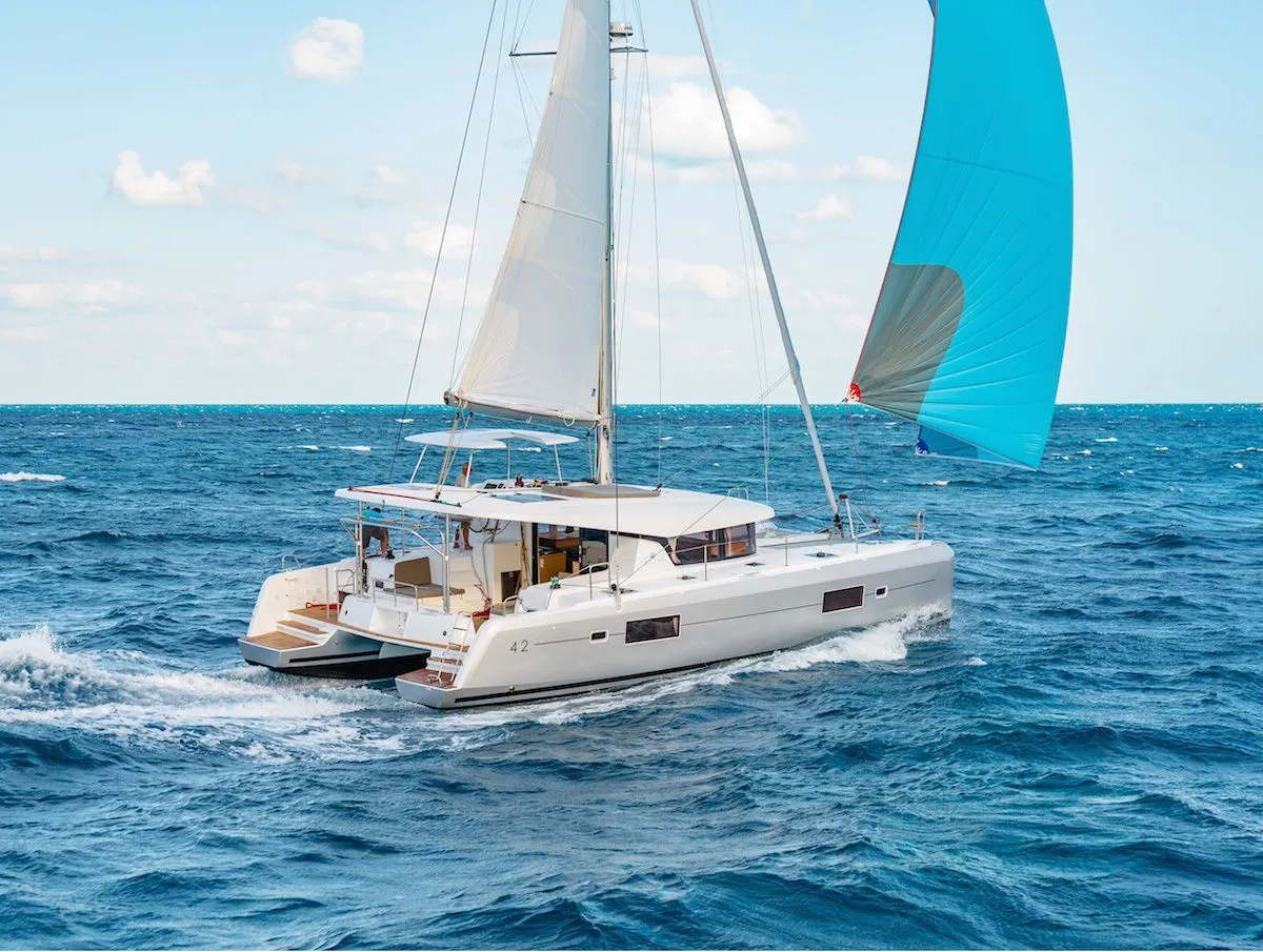 Explore Road Town on a 12.8m 6 Cabin Catamaran Rental