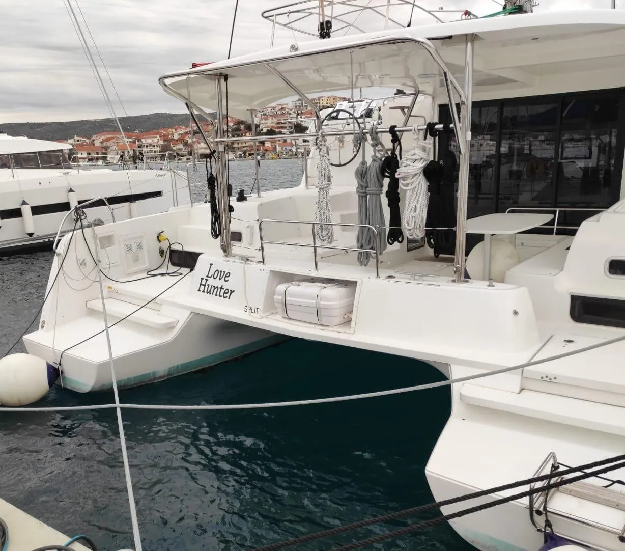 12.8m Kastela 6 Cabin Catamaran Hire