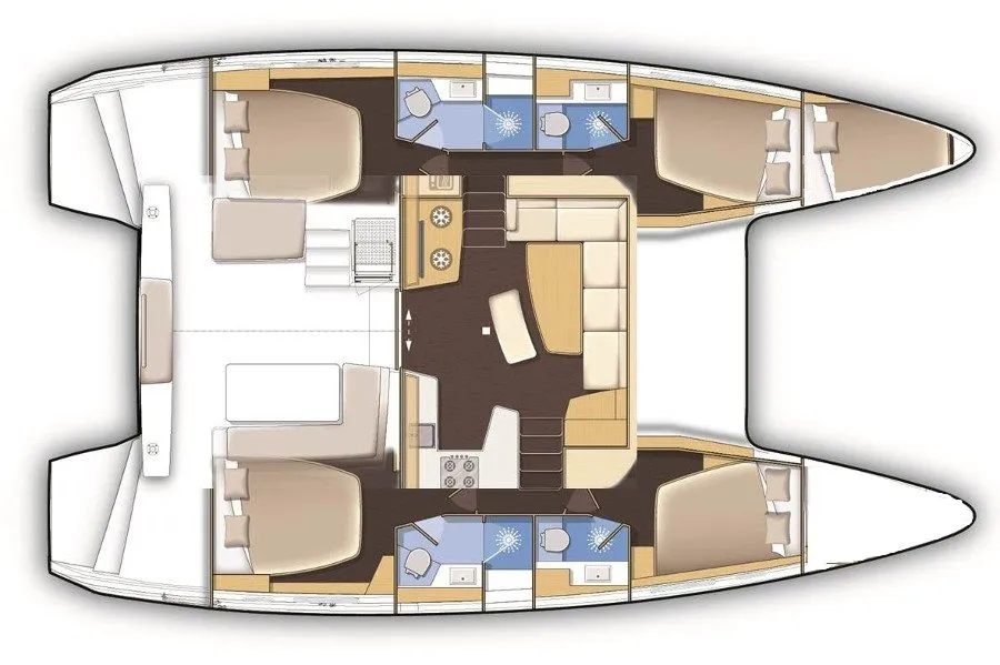Charter a 12.8m Lagoon 42 Catamaran in Palermo