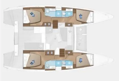 12.8m Preveza Catamaran Lagoon 42 Hire