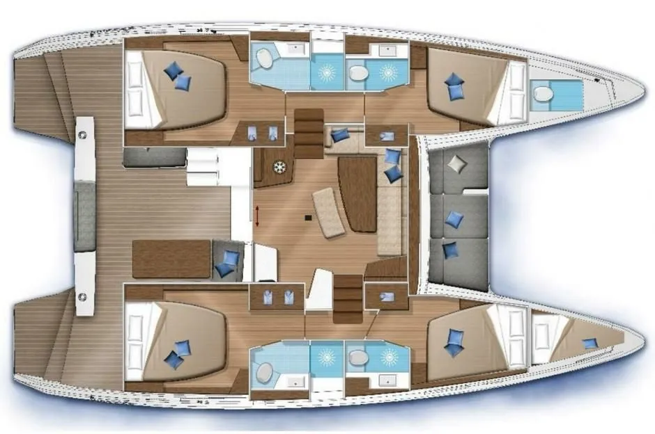 Charter a 12.94m Lagoon 42 in Nettuno