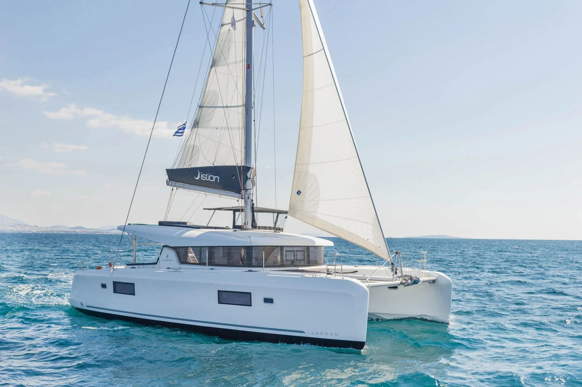 12.8m Athens Catamaran Hire