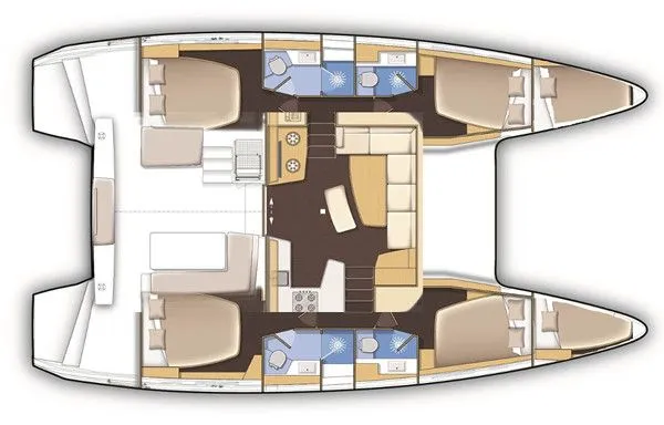 Charter a 12.8m Catamaran Lagoon 42 in Trogir