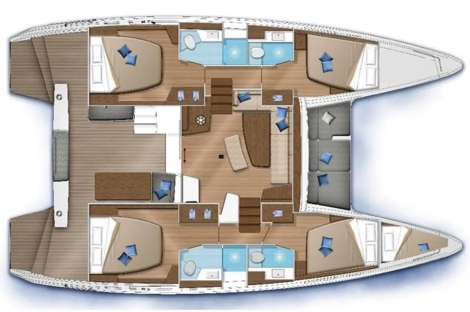 12.8m Orhaniye Catamaran Lagoon 42 Hire