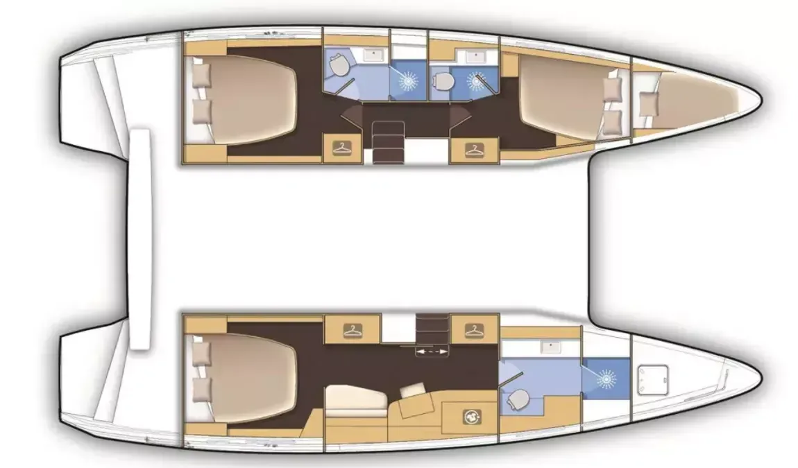 12.8m Saint-Raphaël Catamaran Lagoon 42 Hire