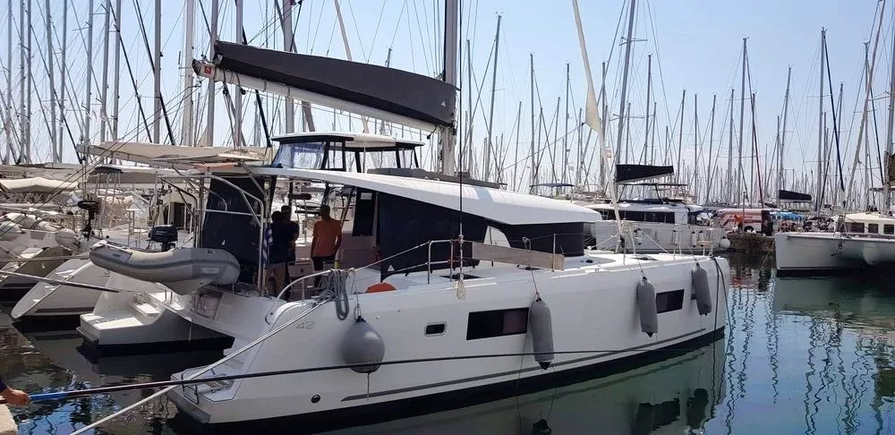 Charter a 12.8m 6 Cabin Catamaran in Salamina