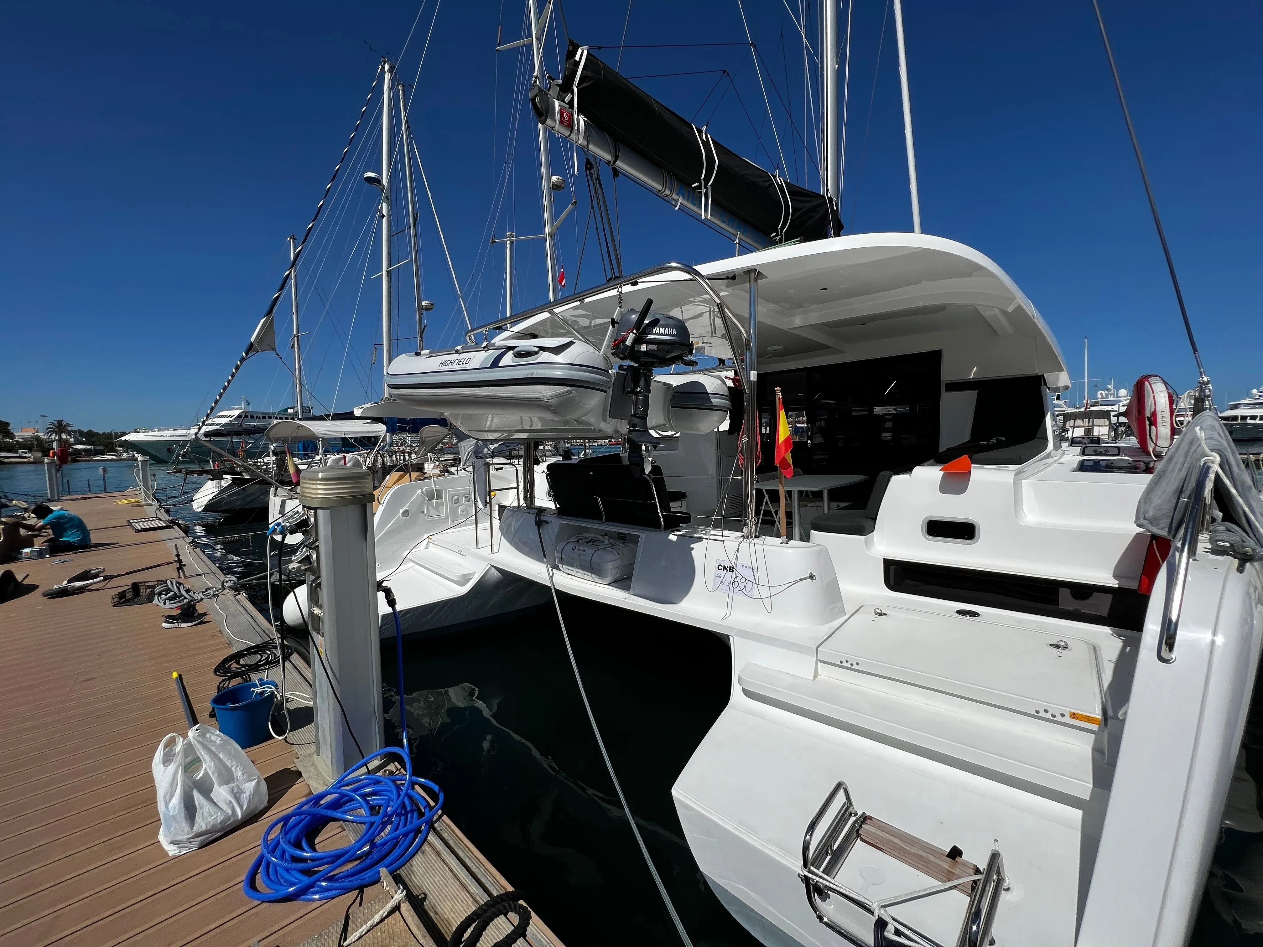 Explore San Miguel de Abona on a 12.8m 6 Cabin Catamaran Rental