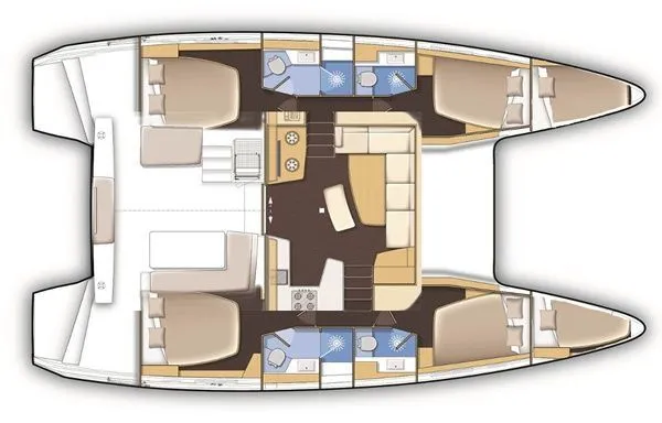 12.8m Paleros Catamaran Lagoon 42 Hire