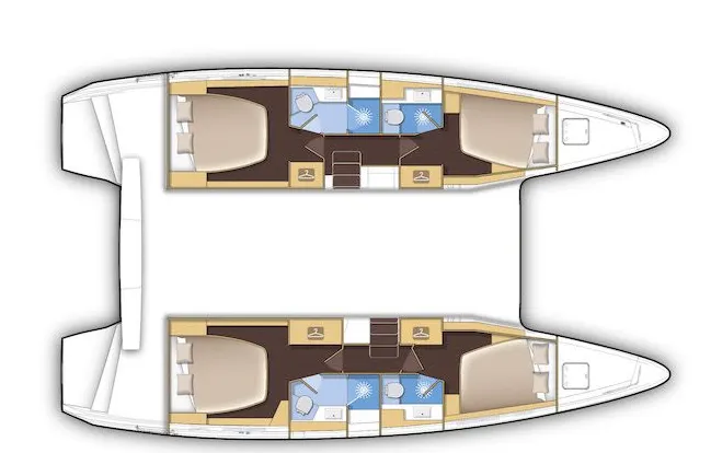 12.8m Santa Eularia des Riu Lagoon 42 Catamaran Hire