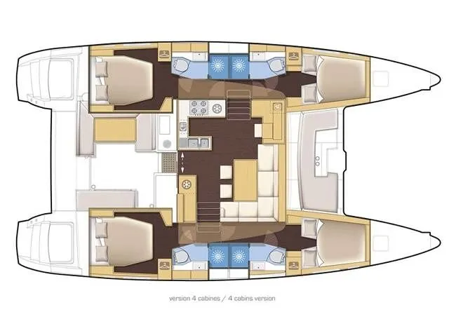 Explore Skiathos Town on a 12.8m Lagoon 42 Catamaran Rental