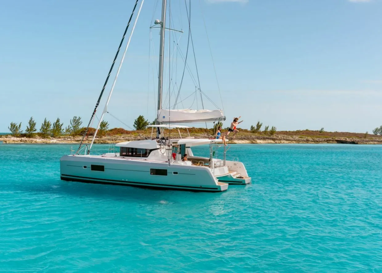 Explore Sivota on a 12.8m Rental Lagoon 42