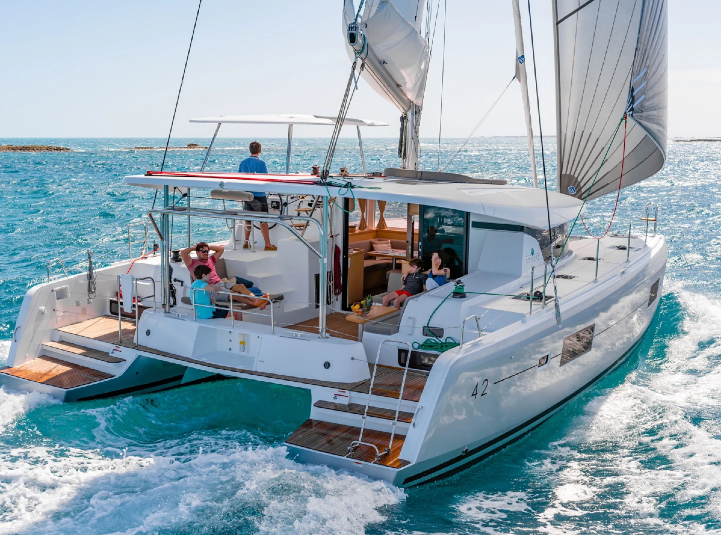 Explore Pointe-à-Pitre on a 12.8m Lagoon 42 Catamaran Rental