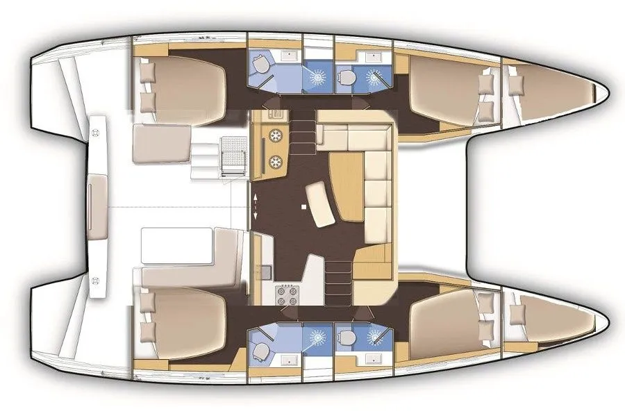 Explore Jezera on a 12.8m Rental Lagoon 42