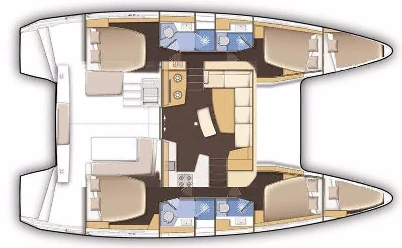 12.8m Naousa Catamaran Hire