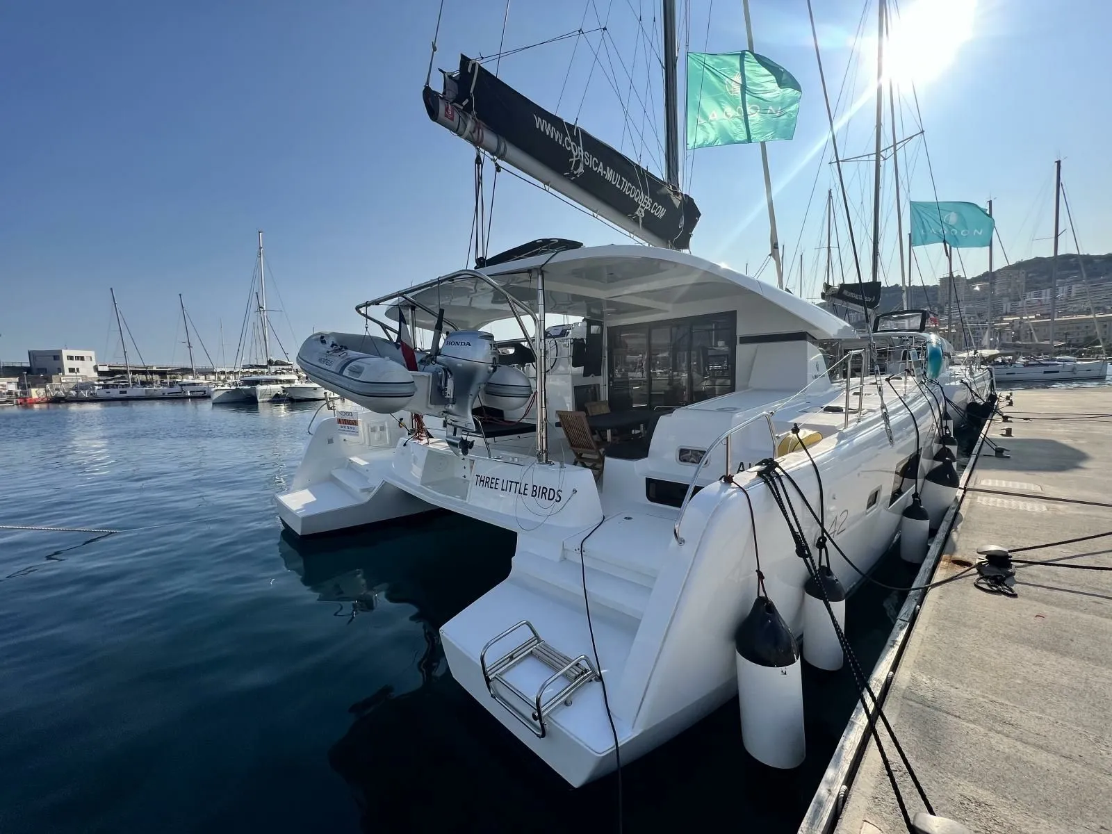 12.8m Ajaccio Lagoon 42 Catamaran Hire