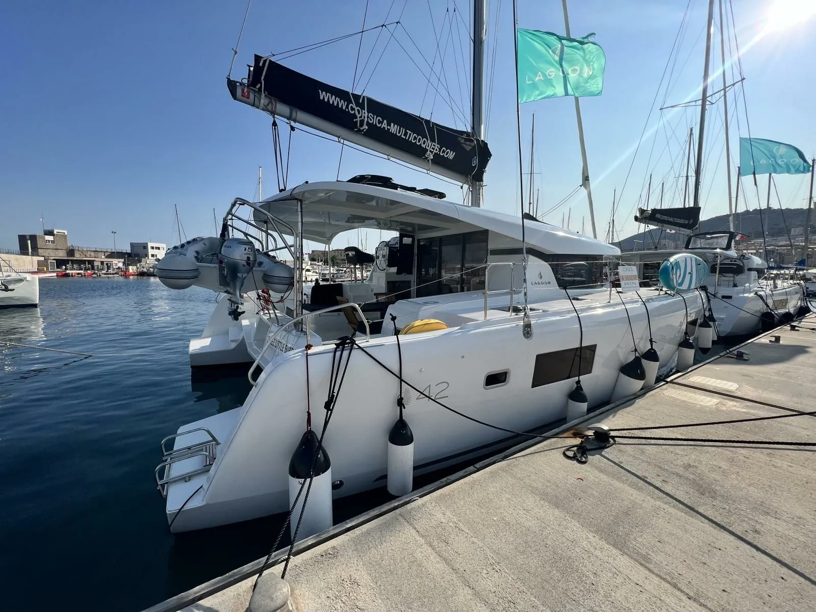 12.8m Ajaccio Lagoon 42 Catamaran Hire