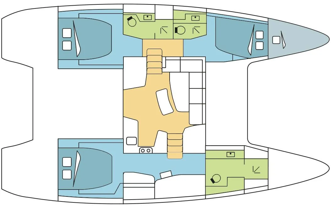 Rent a 12.8m Lagoon 42 in La Paz
