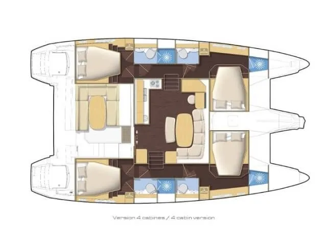 Explore Sant Antoni de Portmany on a 12.61m Rental Catamaran Lagoon 421