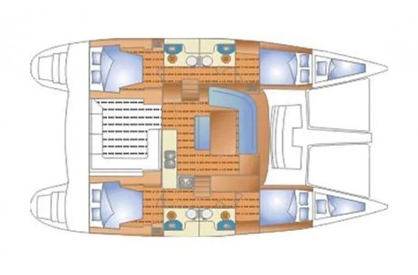 13.61m Marina Catamaran Lagoon 440 Hire