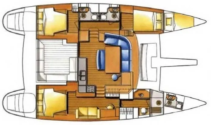 Rent a 13.61m 3 Cabin Catamaran in Lisbon