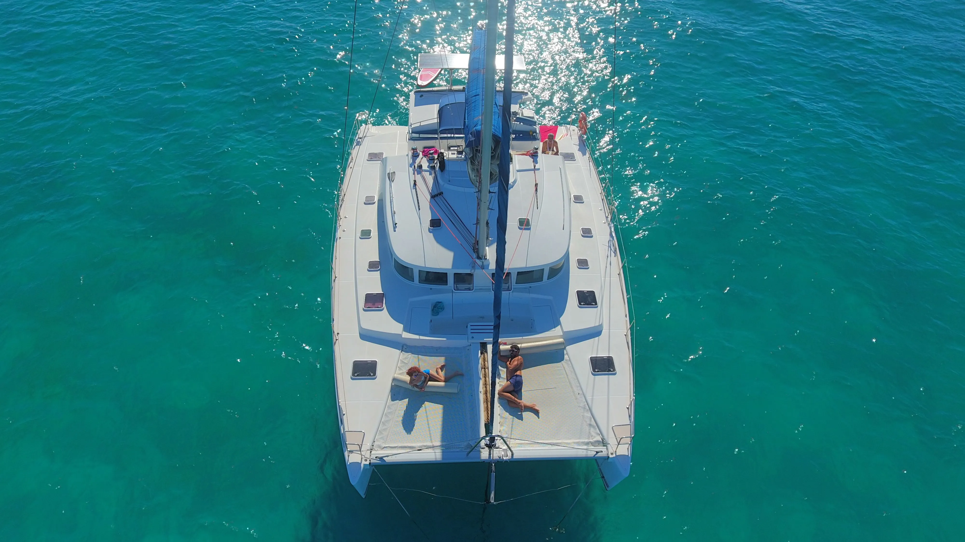 Explore Barcelona on a 13.6m 4 Cabin Catamaran Rental