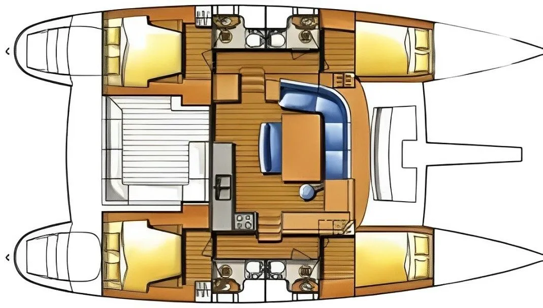 13.61m Setúbal Lagoon 440 Catamaran Hire
