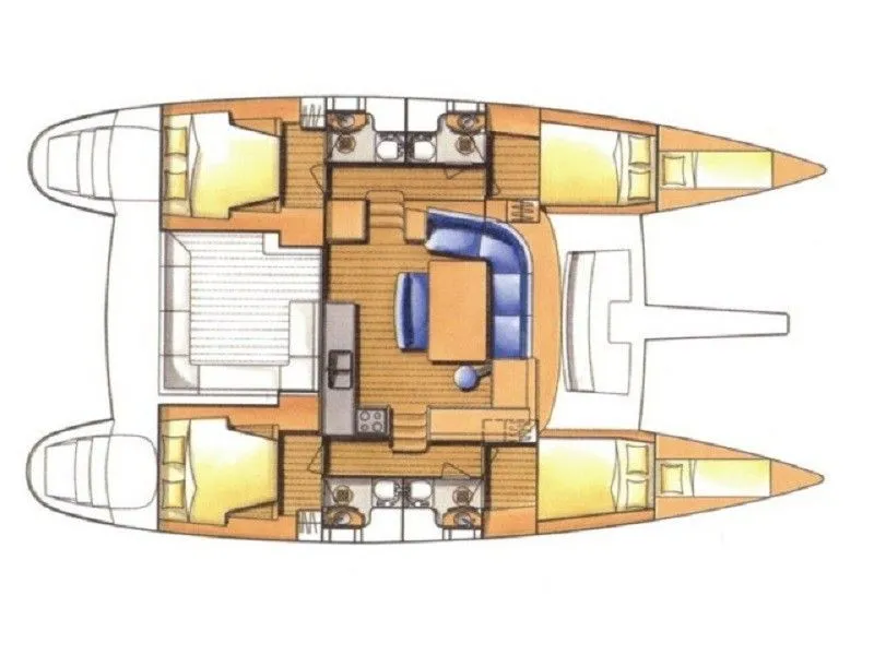 Rent a 13.61m 6 Cabin Catamaran in Skradin