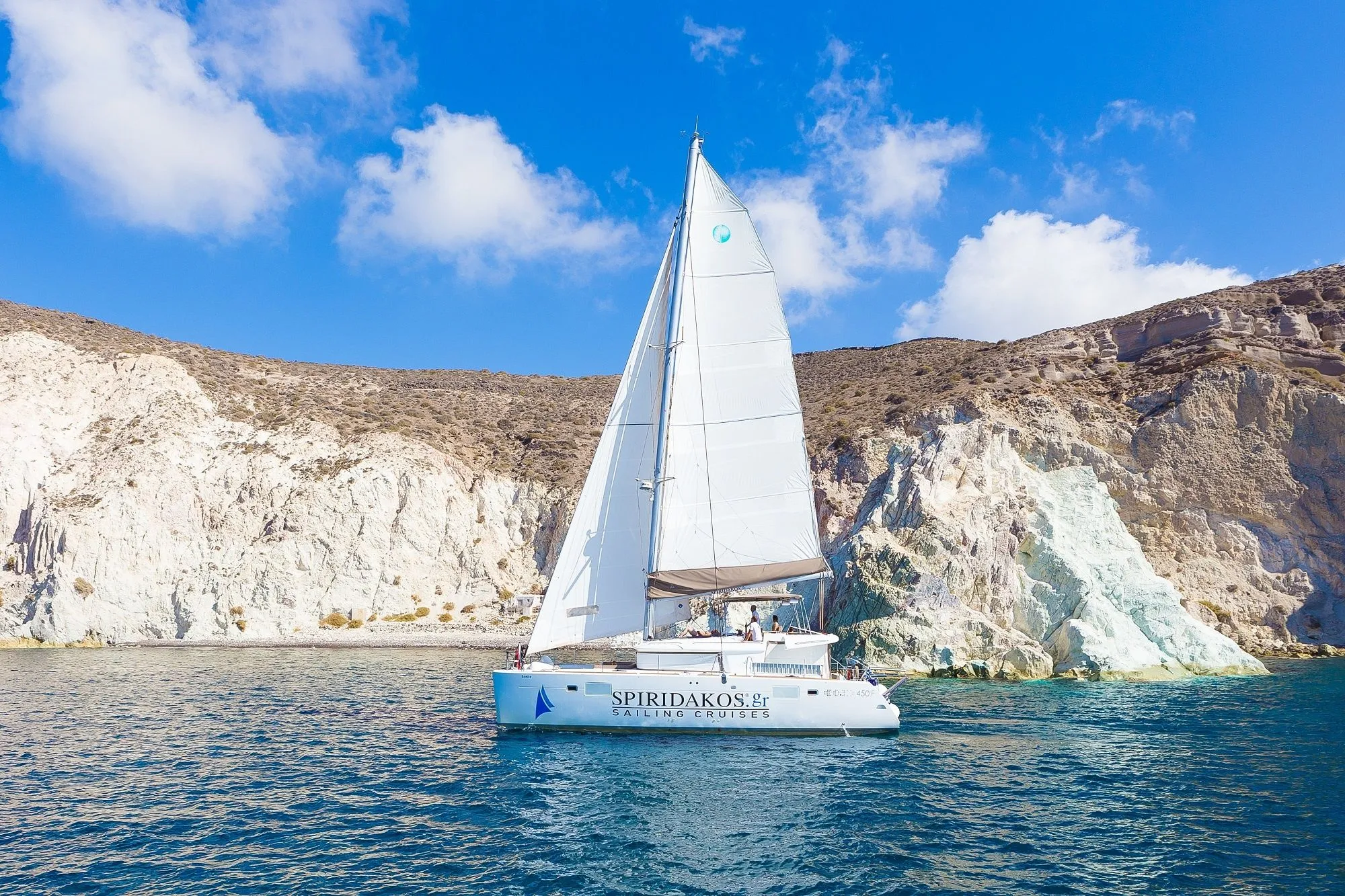Rent a 13.96m 4 Cabin Catamaran in Vlychada