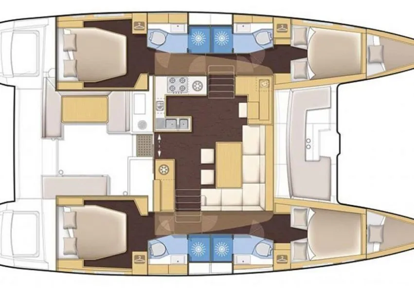 13.96m Nikiana Lagoon 450 F Catamaran Hire