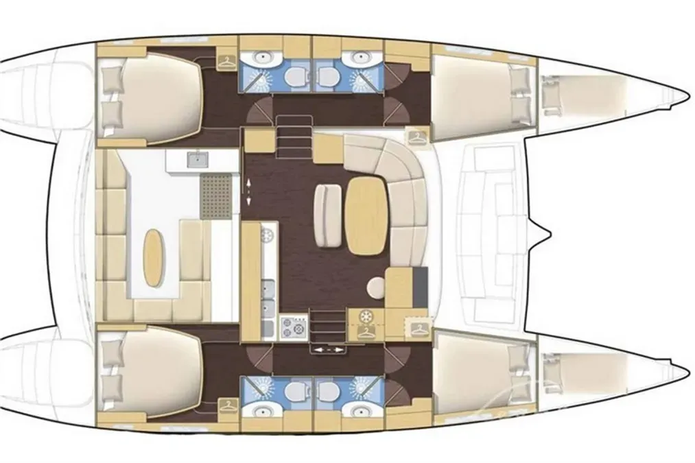 Explore Anzio on a 13.96m Rental Catamaran Lagoon 450 F