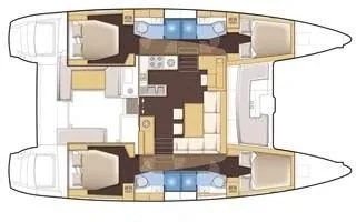 Charter a 13.96m 6 Cabin Catamaran in Tivat