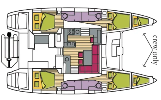 Charter a 13.96m Catamaran Lagoon 450 F in Castiglioncello