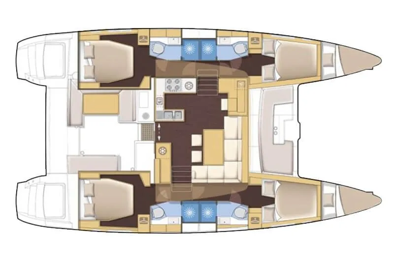 Rent a 13.96m Lagoon 450 F in Split