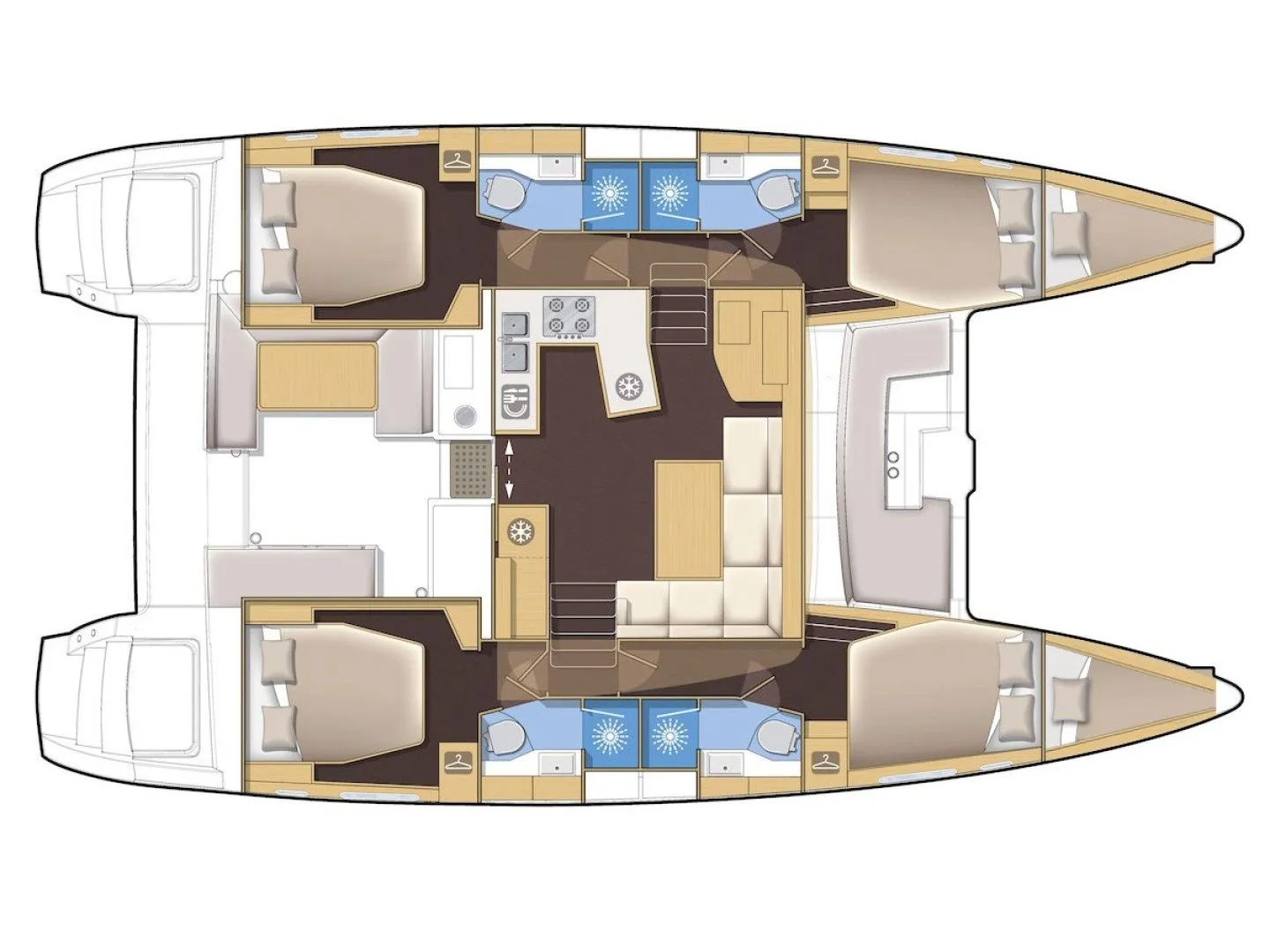 13.96m Preveza Lagoon 450 F Catamaran Hire