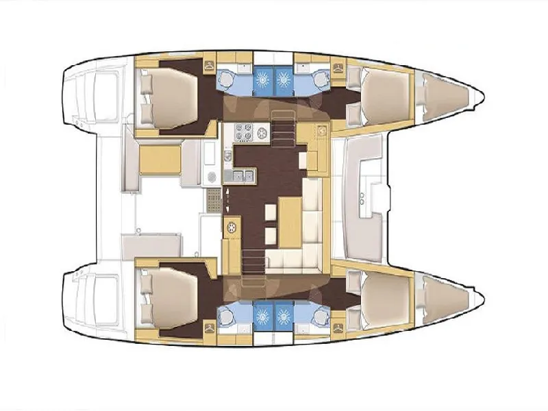 Explore Sukosan on a 13.96m Rental Catamaran Lagoon 450 F