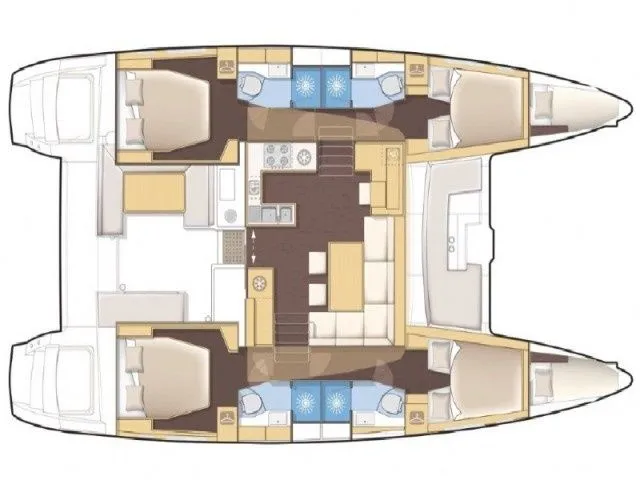 Rent a 13.96m Lagoon 450 F Catamaran in Tivat
