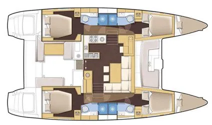 Charter a 13.96m Catamaran in Ribishi